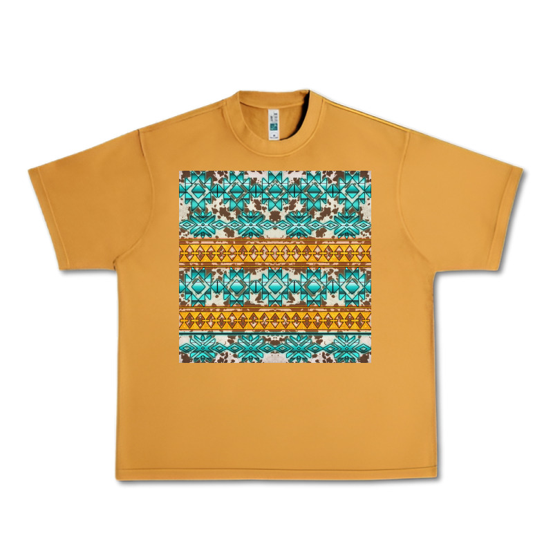 Aztec Cowhide Seamless Urban Heavy Tee by AdoDesignShop | Teevron