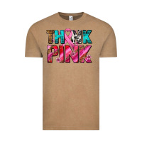 Vintage Coffee think pink cancer ribbon Vintage Tee - AdoDesignShop