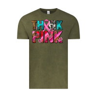 Vintage Olive think pink cancer ribbon Vintage Tee - AdoDesignShop