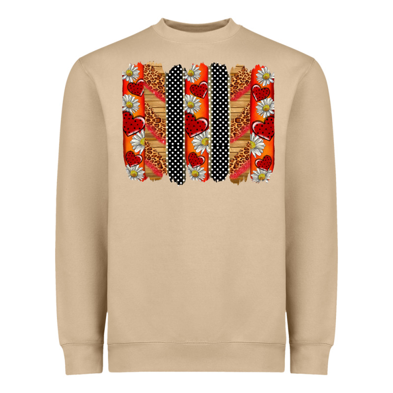 Ladybug Brushstrokes Heavyweight Sweatshirt by BarkalooDesign | Teevron