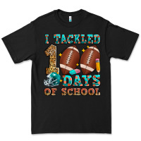 Black i tackled 100 days of school american football Premium Tee - Zillion Design Studio