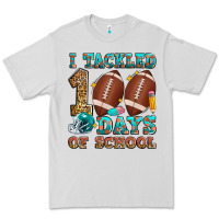 Dove Grey i tackled 100 days of school american football Premium Tee - Zillion Design Studio