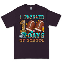 Plum i tackled 100 days of school american football Premium Tee - Zillion Design Studio
