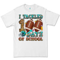 White i tackled 100 days of school american football Premium Tee - Zillion Design Studio