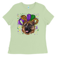 Matcha mardi gras hat german shepherd Ladies Tee - RanaPortraitStore