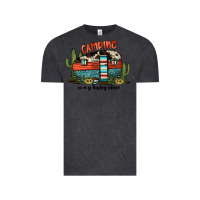 Vintage Black camping is my happy place Vintage Tee - JahusDesignShop