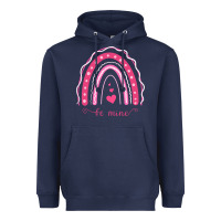 Navy Valentines Day Rainbow Heavyweight Hoodie - Bettercallsaul