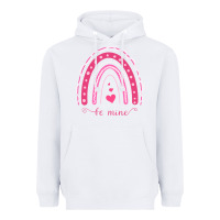 White Valentines Day Rainbow Heavyweight Hoodie - Bettercallsaul