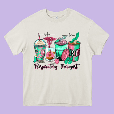 Respiratory Therapist Coffee Cups Heavy Core Tee Designed By Zillion Design Studio