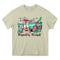 Mossy respiratory therapist coffee cups Heavy Core Tee - Zillion Design Studio
