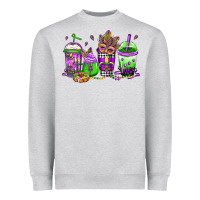 Heather Grey mardi gras coffee Heavyweight Sweatshirt - Jasminsmagicworld