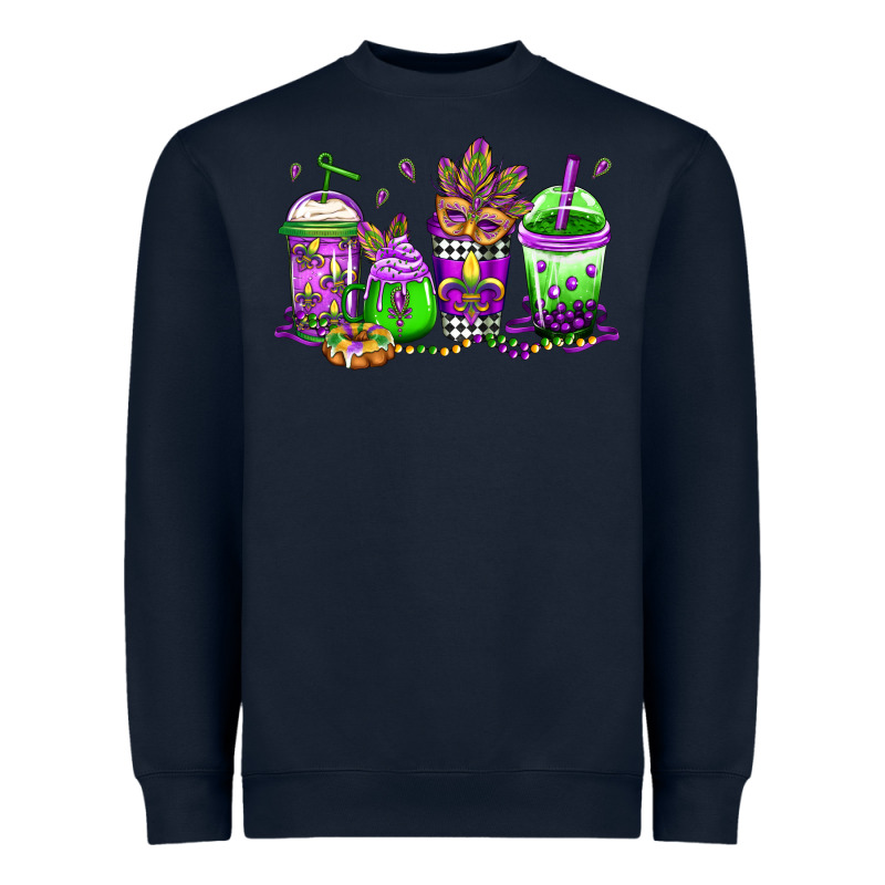 Mardi Gras Coffee Heavyweight Sweatshirt by Jasminsmagicworld | Teevron