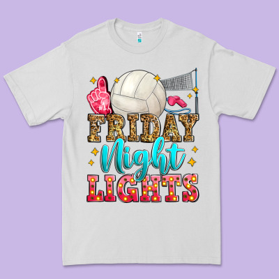 Friday Night Lights Volleyball Premium Tee Designed By Zillion Design Studio