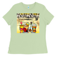 Matcha bus driver coffee cups Ladies Tee - Zillion Design Studio
