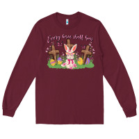 Burgundy every knee shall bow Long Sleeve Tee - MaliasSmallBusiness