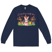 Navy every knee shall bow Long Sleeve Tee - MaliasSmallBusiness