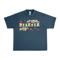 Midnight Navy daisy teacher Urban Heavy Tee - AdoDesignShop