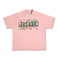 Salmon daisy teacher Urban Heavy Tee - AdoDesignShop