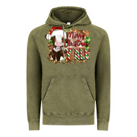 Vintage Olive merry christmas y'all cow Vintage Hoodie - Artiststas