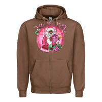 Chestnut ho ho ho pink black santa christmas Zipper Hoodie - MaliasSmallBusiness