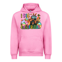 Fuchsia Pink I dig Easter Day Urban Hoodie - CowGirlArtShop