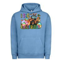 Pigment Pebble Blue I dig Easter Day Urban Hoodie - CowGirlArtShop