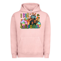 Pigment Salmon I dig Easter Day Urban Hoodie - CowGirlArtShop