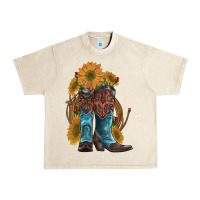 Sandshell western boots with sunflowers Urban Heavy Tee - Artiststas