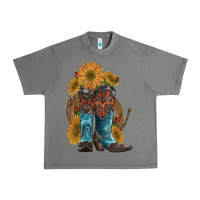 Tornado western boots with sunflowers Urban Heavy Tee - Artiststas