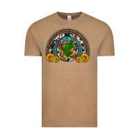 Vintage Coffee cactus sunflower horseshoe rainbow Vintage Tee - Artiststas
