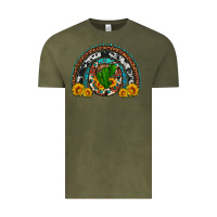 Vintage Olive cactus sunflower horseshoe rainbow Vintage Tee - Artiststas