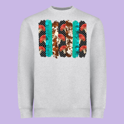 Ladybug Brushstrokes  2 Heavyweight Sweatshirt Designed By Barkaloodesign