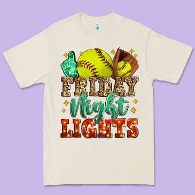 Friday Night Lights Softball Premium Tee Designed By Zillion Design Studio