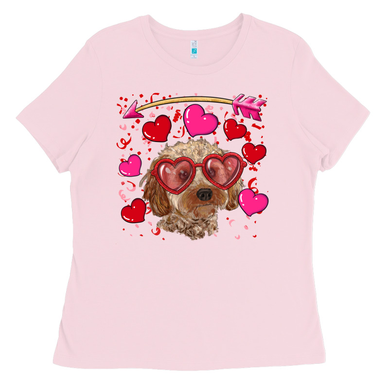 Valentine's Day Cockapoo Ladies Tee by RanaPortraitStore | Teevron