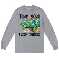 Heather Grey take your lucky charms Long Sleeve Tee - MaliasSmallBusiness