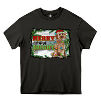Asphalt merry and bright cockapoo Heavy Core Tee - RanaPortraitStore