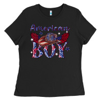 Black American boy with cowboy Ladies Tee - texasbilliewilder