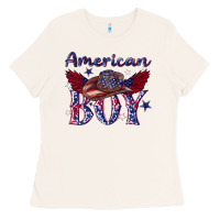 Bone American boy with cowboy Ladies Tee - texasbilliewilder