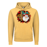 Vintage Mustard texas santa wood slice ornament Vintage Hoodie - JahusDesignShop