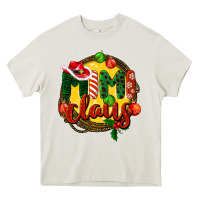 Cream mimi claus christmas Heavy Core Tee - BarkalooDesign