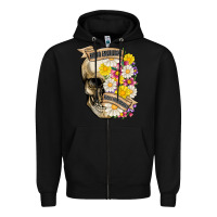 Black kinda emotional kinda emotionless Zipper Hoodie - MaliasSmallBusiness