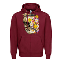 Burgundy kinda emotional kinda emotionless Zipper Hoodie - MaliasSmallBusiness