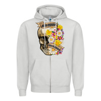 Dove Grey kinda emotional kinda emotionless Zipper Hoodie - MaliasSmallBusiness