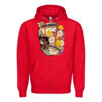 Red kinda emotional kinda emotionless Zipper Hoodie - MaliasSmallBusiness
