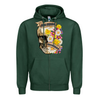Sports Green kinda emotional kinda emotionless Zipper Hoodie - MaliasSmallBusiness