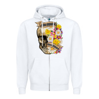 White kinda emotional kinda emotionless Zipper Hoodie - MaliasSmallBusiness