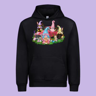 Easter Gnomies Truck  Easter Day Urban Hoodie Designed By Cowgirlartshop