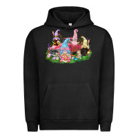 Pigment Black Easter gnomies truck  Easter Day Urban Hoodie - CowGirlArtShop