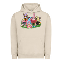 Pigment French Oak Easter gnomies truck  Easter Day Urban Hoodie - CowGirlArtShop