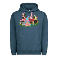 Pigment Midnight Navy Easter gnomies truck  Easter Day Urban Hoodie - CowGirlArtShop